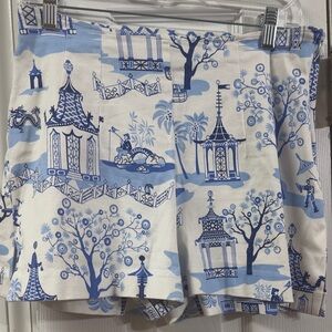 Gretchen Scott Designs Blue and White Women Shorts (mix10)